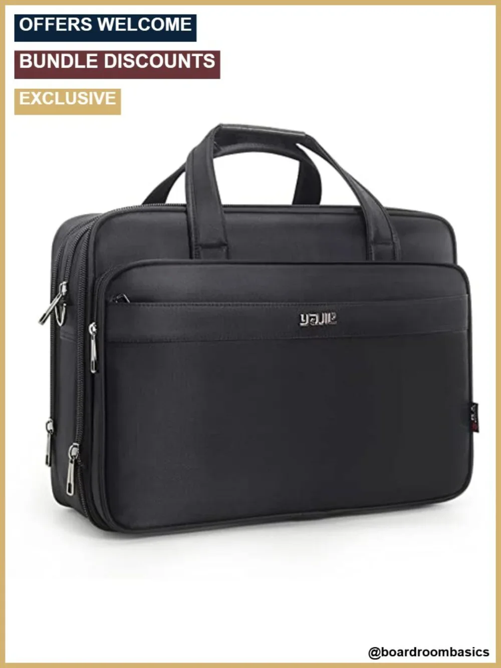 Canvas Laptop Briefcase Bag Men Business Work Tote Office Computer Case